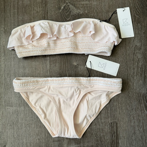 KISUII***Pink/White Bikini Set***Small $358 - Picture 1 of 5